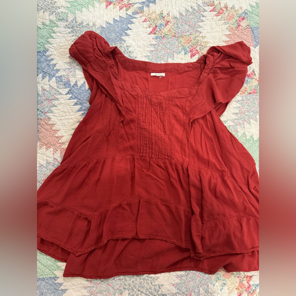 Maurices Burnt Orange Textured Top
